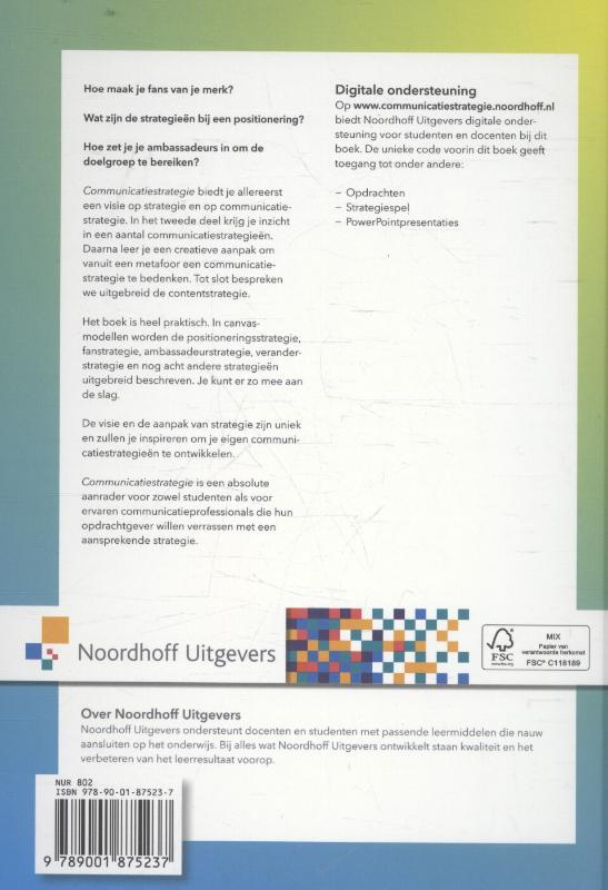 Achterkant van Communicatiestrategie