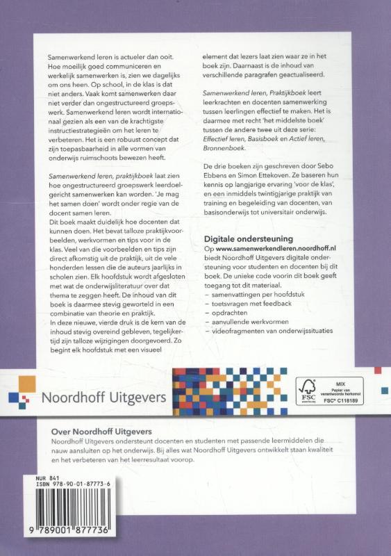 Achterkant van praktijkboek