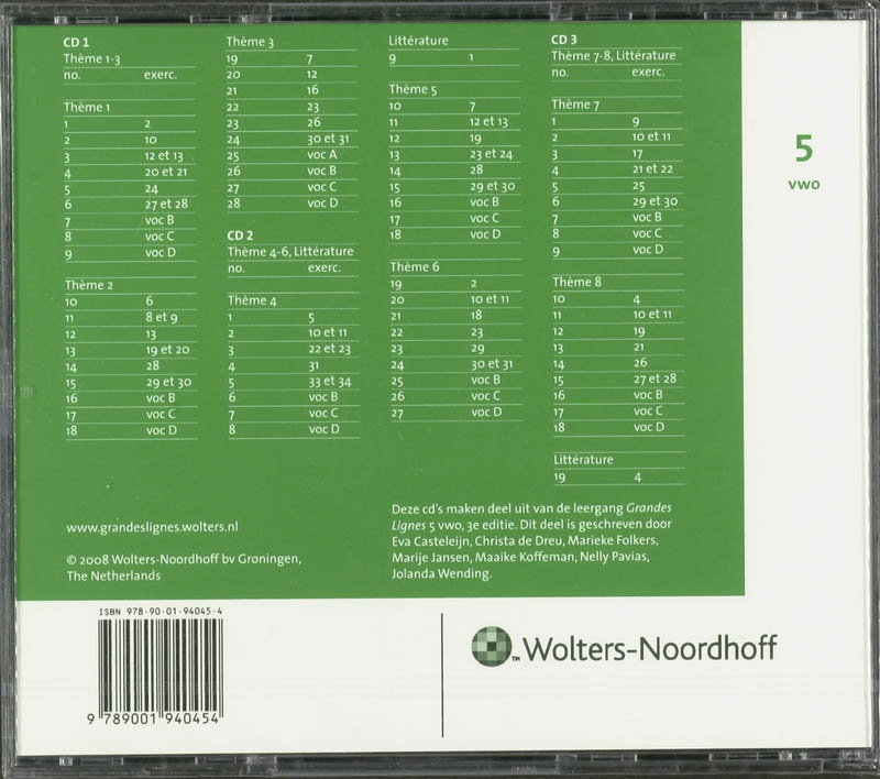 Achterkant van 5 VWO