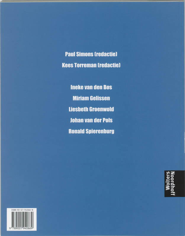 Achterkant van Leerboek