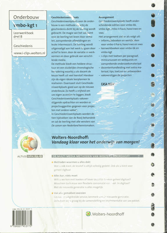 Achterkant van Leerwerkboek B