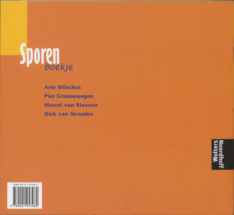 Achterkant van Sporenboekje