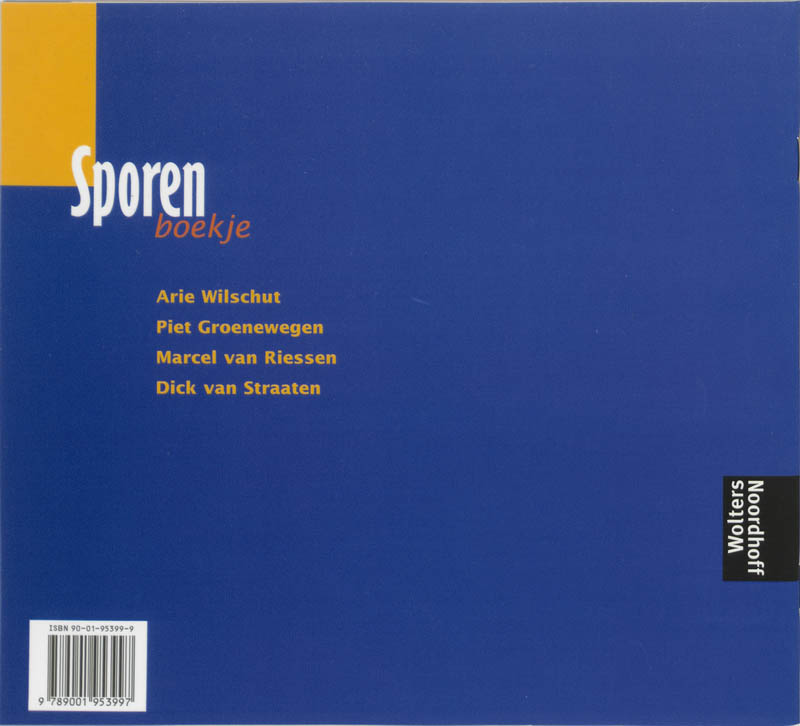 Achterkant van Sporenboekje