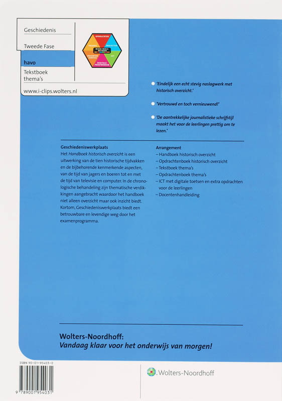 Achterkant van Tekstboek