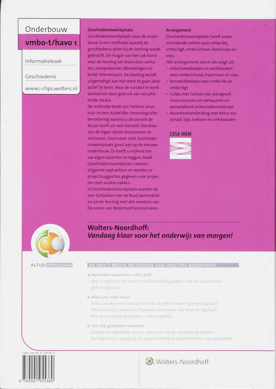 Achterkant van Informatieboek