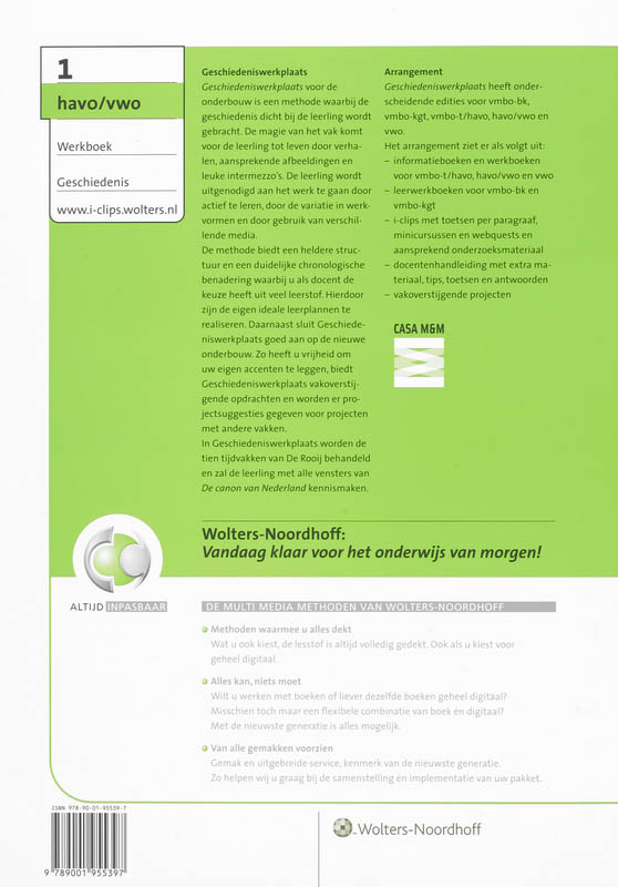 Achterkant van Werkboek