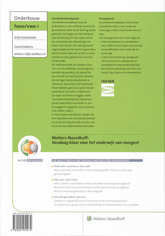 Achterkant van Informatieboek