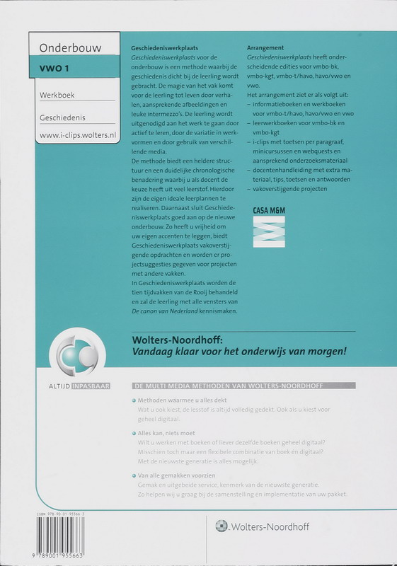 Achterkant van Werkboek