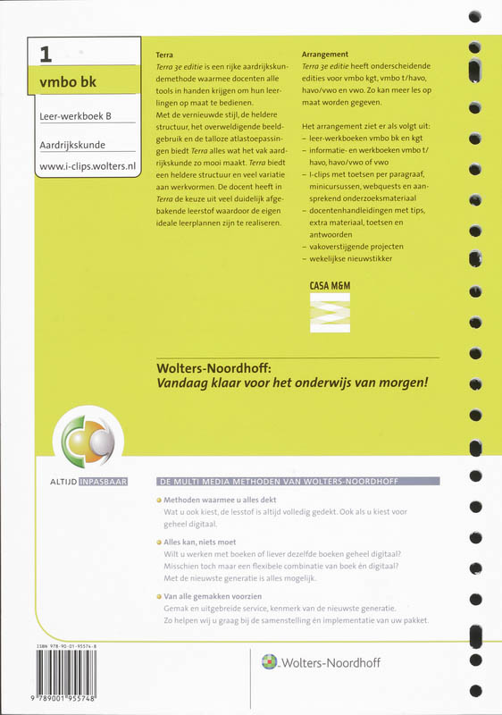 Achterkant van Leerwerkboek B