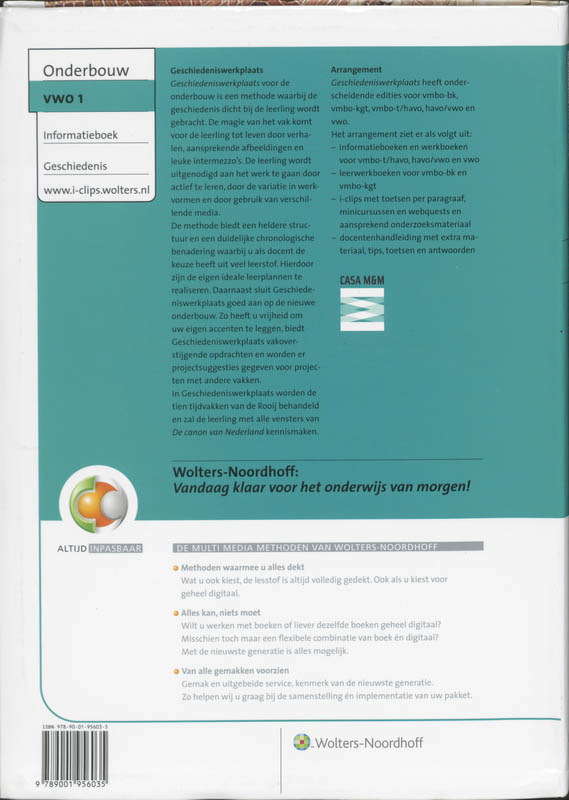 Achterkant van Informatieboek