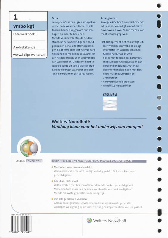 Achterkant van Werkboek B