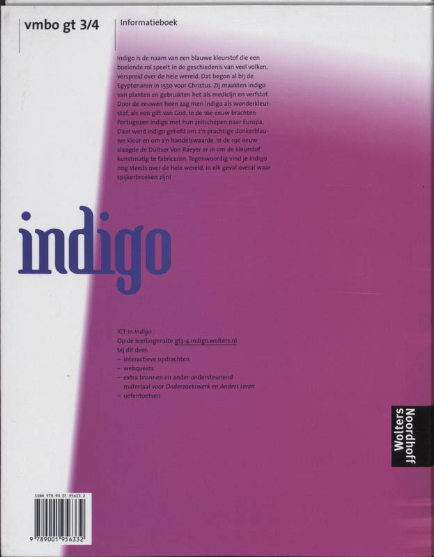 Achterkant van Informatieboek