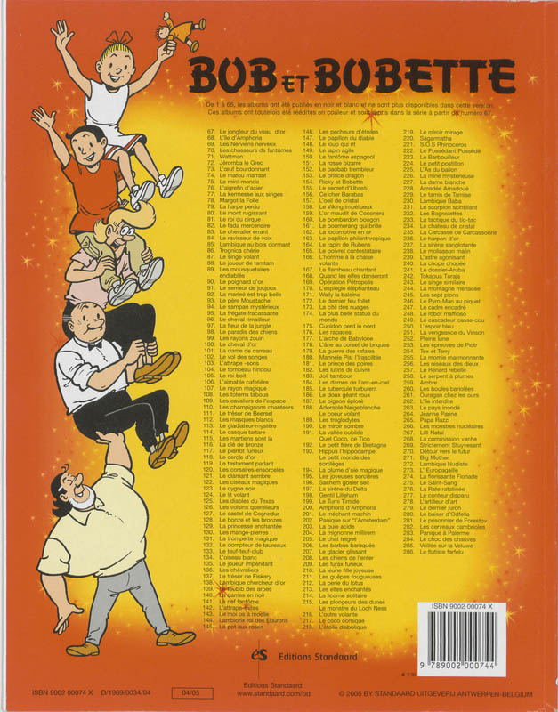 Achterkant van Les mousquetaires endiables