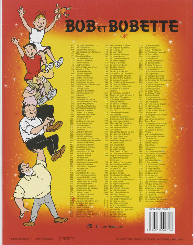 Achterkant van Les pecheurs etoiles