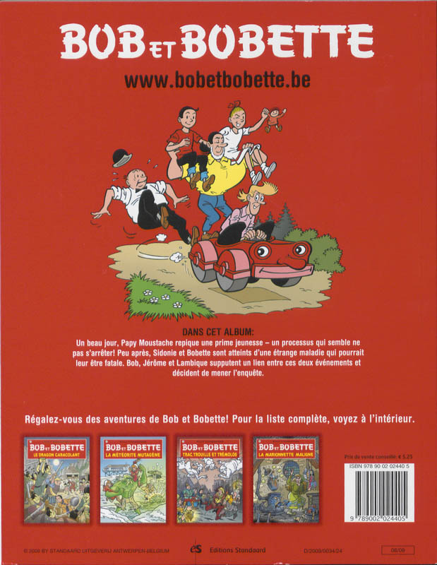 Achterkant van Le fil du temps