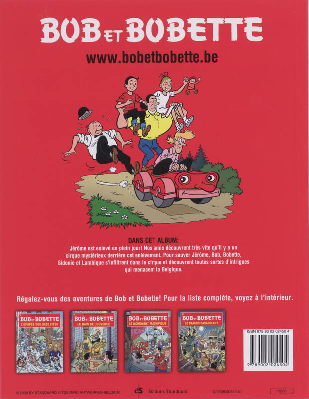Achterkant van Le roi du cirque