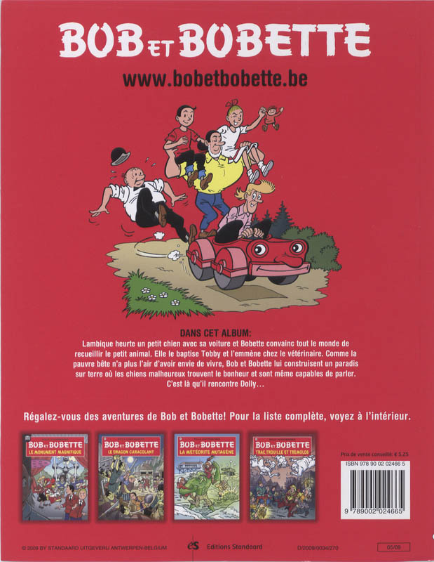 Achterkant van Le paradis des chiens