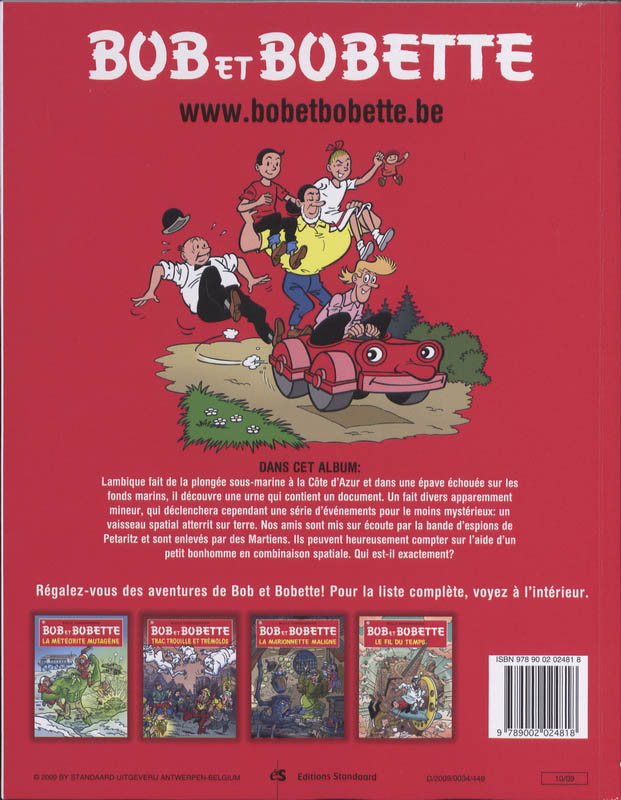 Achterkant van Les martiens sont la