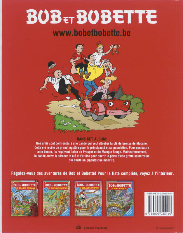 Achterkant van La cle de bronze