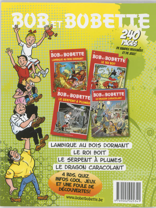 Achterkant van Lambique au bois dormant - Le roi boit - Le serpent a plumes - Le dragon caracolant