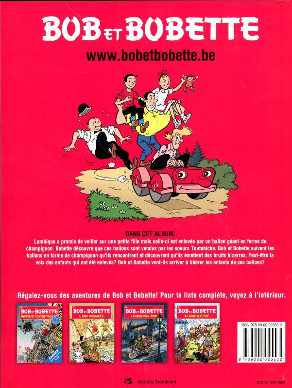 Achterkant van Les champignons chanteurs