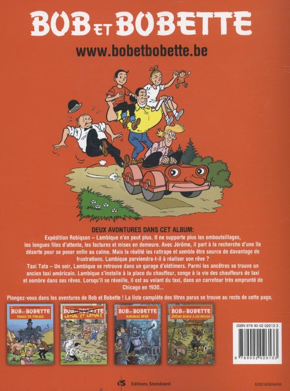 Achterkant van Expédition Robiqson ; Taxi tata