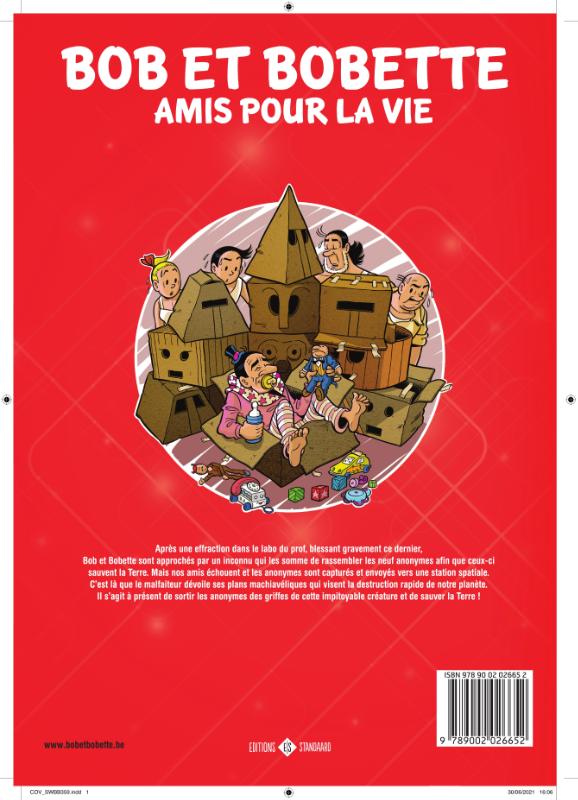 Achterkant van Les 9 anonymes