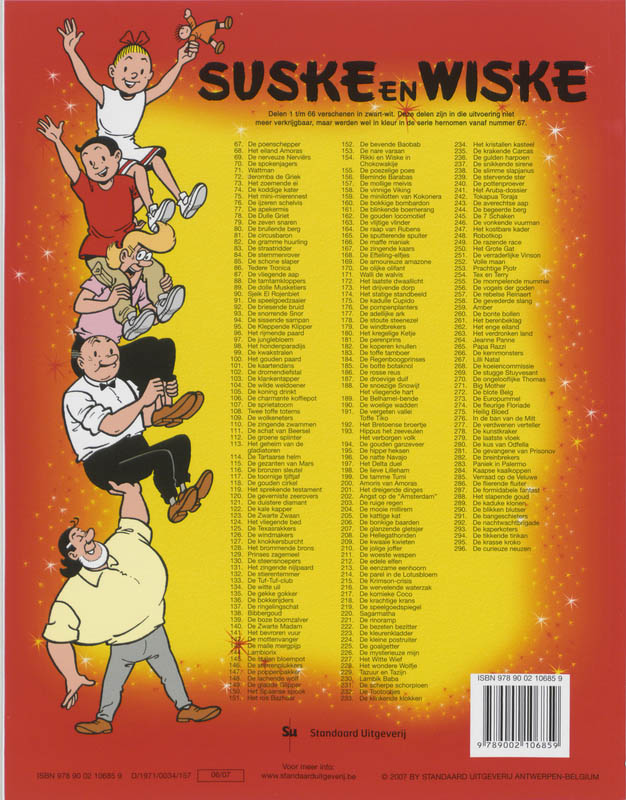 Achterkant van De spokenjagers