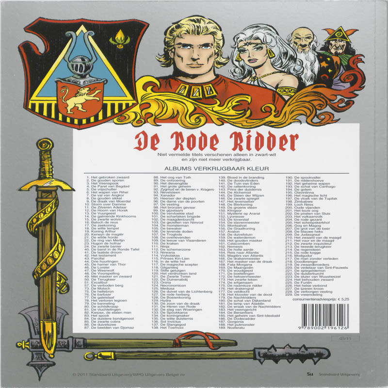 Achterkant van Kerwyn de magier