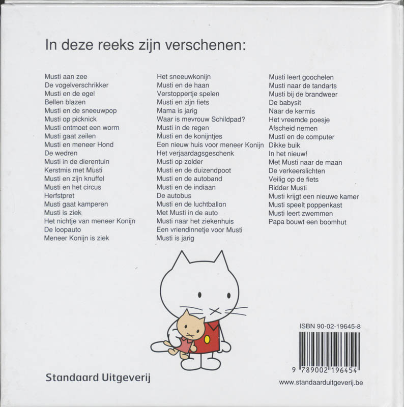 Achterkant van Musti en zijn knuffel