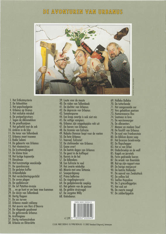 Achterkant van Kiekebanus