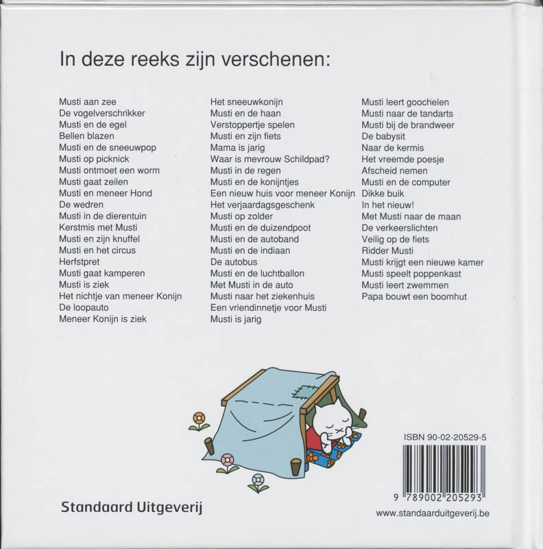 Achterkant van Musti gaat kamperen