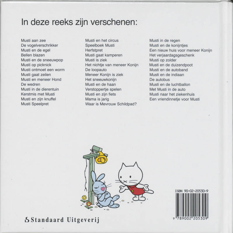 Achterkant van Het nichtje van meneer Konijn