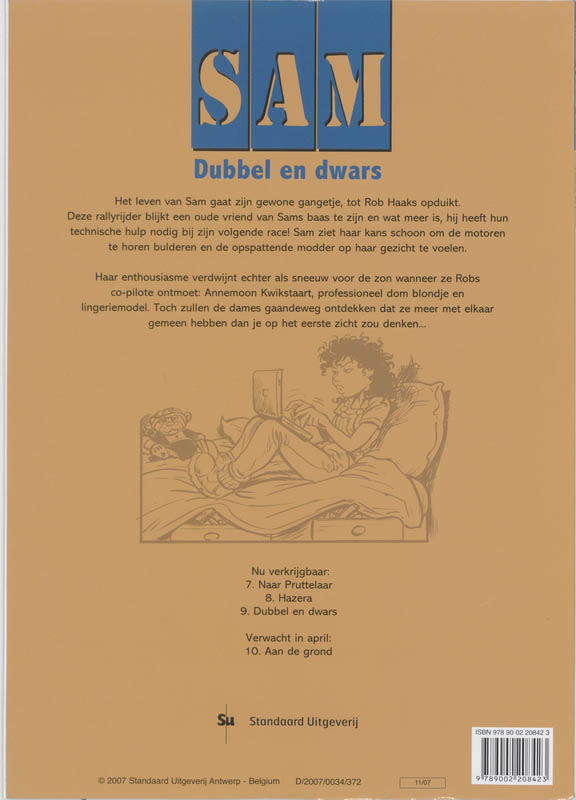 Achterkant van 9 Dubbel en dwars
