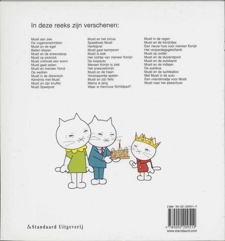 Achterkant van Musti is jarig