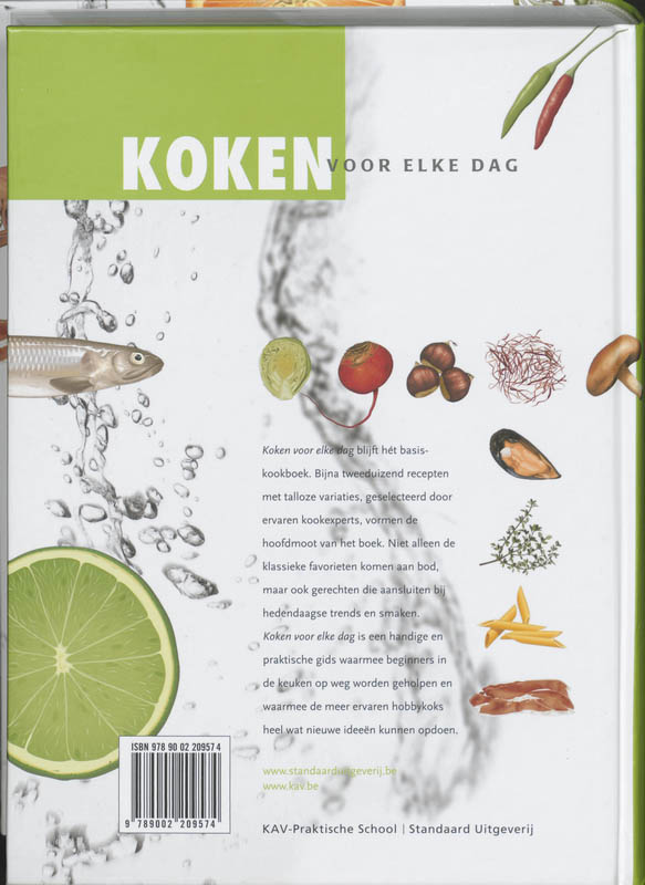 Achterkant van Koken voor elke dag