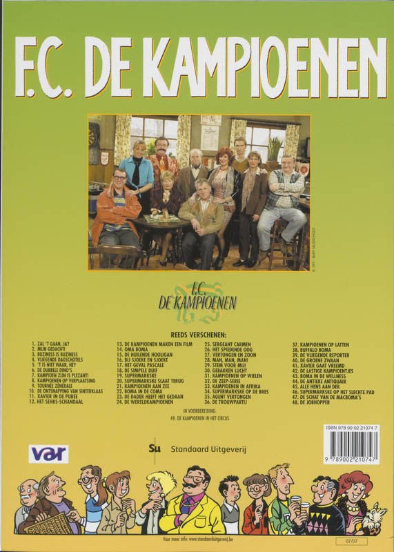 Achterkant van Zal 't gaan, ja?