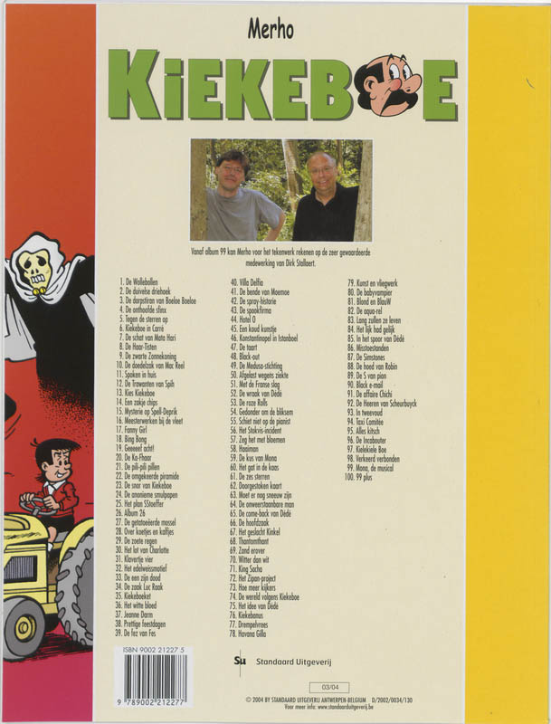 Achterkant van Klavertje vier