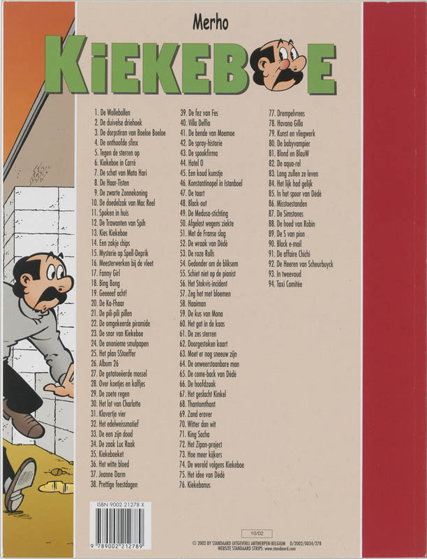 Achterkant van De wraak van Dede