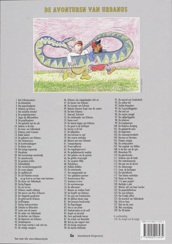 Achterkant van De lapjesman