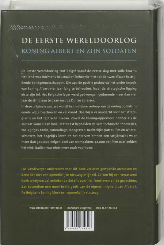 Achterkant van Eerste Wereldoorlog