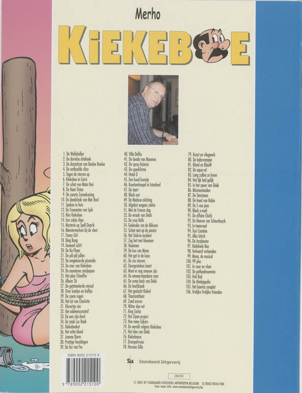 Achterkant van Kiekebanus