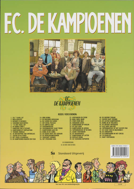 Achterkant van Tournee Zenerale