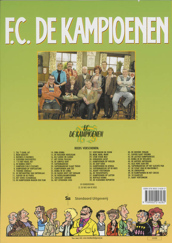 Achterkant van De Zeep-serie