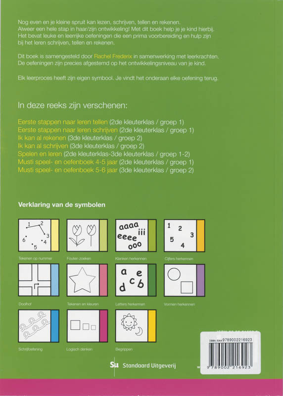 Achterkant van LEZEN SCHRIJVEN REKENEN LOGISCH DENKEN