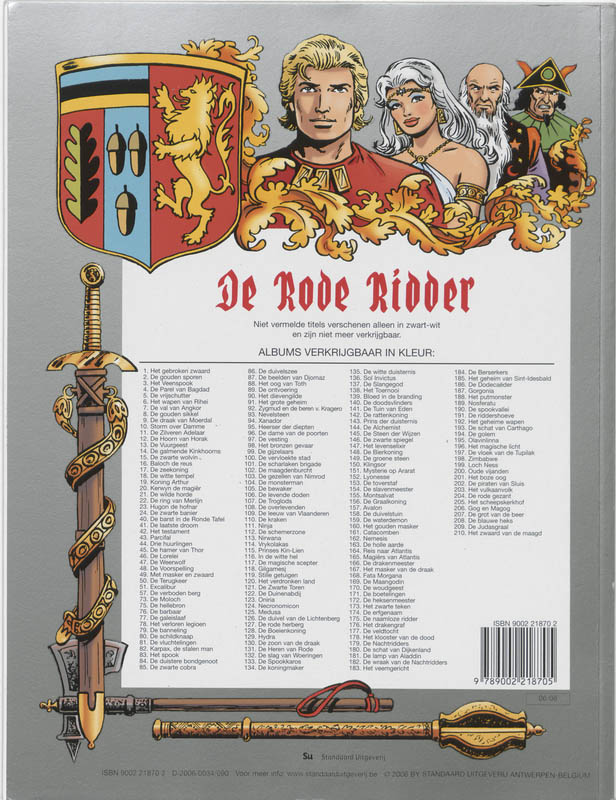 Achterkant van Het zwaard van de maagd