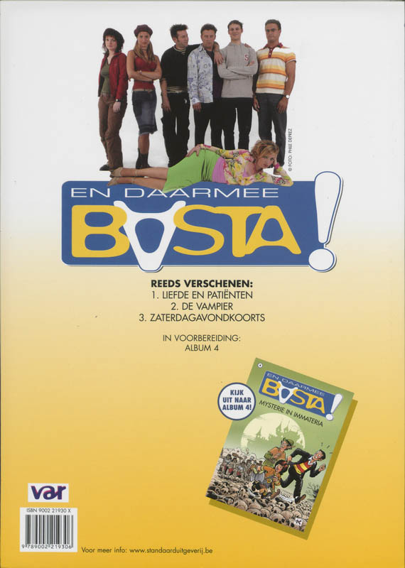 Achterkant van Zaterdagavondkoorts