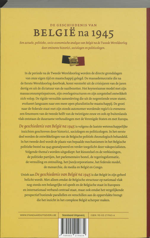 Achterkant van de geschiedenis van Belgie na 1945