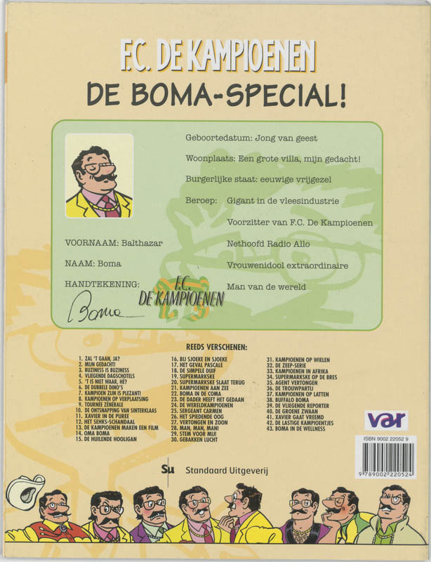 Achterkant van Boma Special