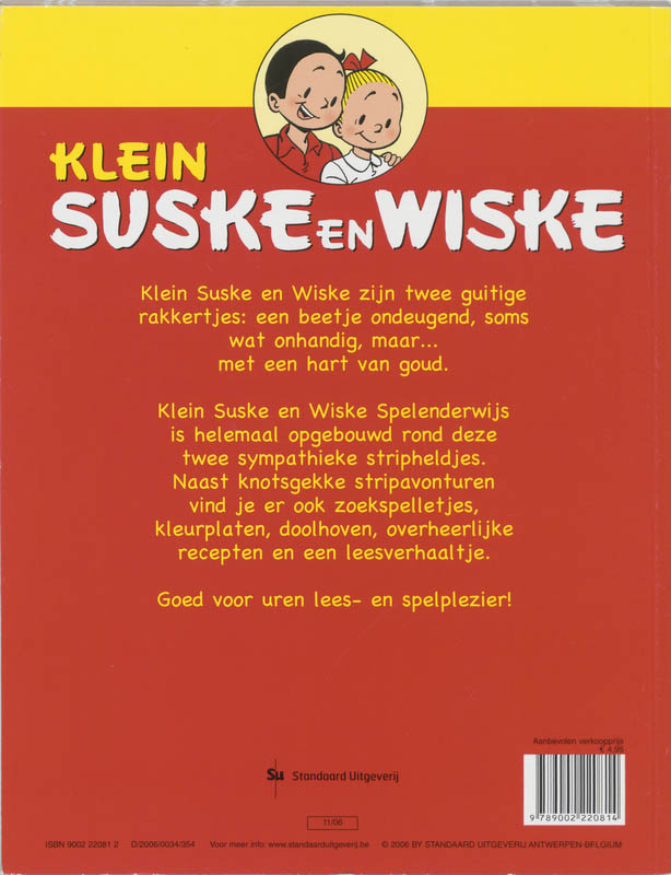 Achterkant van Suske en Wiske spelenderwijs